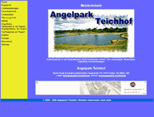 Tablet Screenshot of angelpark-teichhof.de